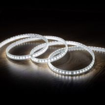 LED Strip 220V AC 100 LED/m Koel Wit IP67 Op maat te knippen om de 25 cm Breedte 14mm -Verschillende opties