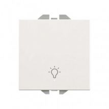 Drukknopschakelaar met Lichtgevend en Gegraveerd licht SIMON 270 20000161 -Wit