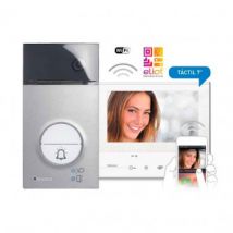 Kit Video Intercom 1 vrijstaande woning 2 draden met belpaneel LINEA 3000 y Monitor CLASSE 300 X13E BTICINO 363911 -Aluminium