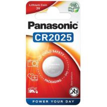 Blisterverpakking 1 Lithium batterij 3V PANASONIC CR-2025EL/1B -3 V