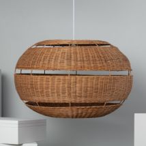 Hanglamp Rotan Bulang Oblate Ø800 mm van ILUZZIA -Verschillende opties