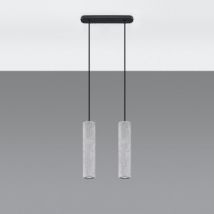 Hanglamp Luvo 2 Beton SOLLUX -Grijs