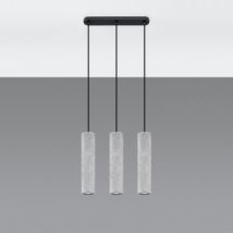 Hanglamp Luvo 3L Beton SOLLUX -Grijs