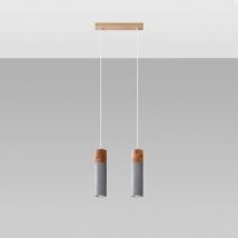 Hanglamp Zane 2 Beton SOLLUX -Grijs