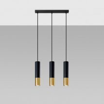 Hanglamp Loopez 3L Metaal SOLLUX -Goud