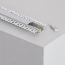 Aluminium Inbouw Profiel voor Gips /Gipsplaat voor Dubbele LED Strip tot 20mm -Verschillende opties