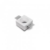 Downlight Ring Gips Integratie voor LED Lamp GU10 / GU5.3 Cut 83x83 mm UGR17 -Wit