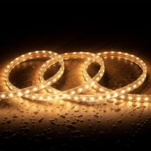 LED Strip 220V AC 220V AC 60 LED/m Super Warm Wit IP67 Opmaat Breedte 14 mm in te korten om de 100 cm -Verschillende opties