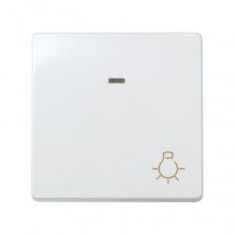 Drukknop met gegraveerd lichtsymbool 10 A 250V Simon 27 Play 27161-65 -Wit