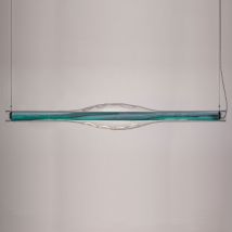Hanglamp van Hout en Glas Dune LZF -Turquoise