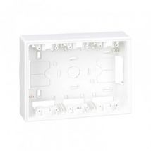 Basis contactdoos Opbouw voor 3 dubbele elementen Wit SIMON 500 Cima 51050003-030 -Wit