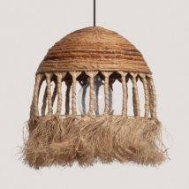 Hanglamp Rotan en Ramee Sibu ILUZZIA -Zwart