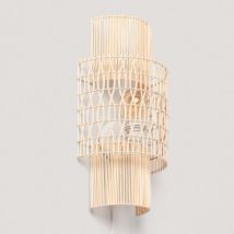Wandlamp Gevlochten Papier Masego L ILUZZIA -Natuurlijk