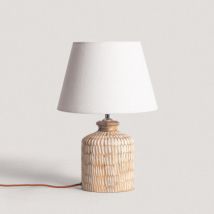 Tafellamp van Hout Govesan ILUZZIA -Wit