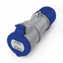 industriële connector IP54 Optima SCAME 32A met klep 3P + N + TT