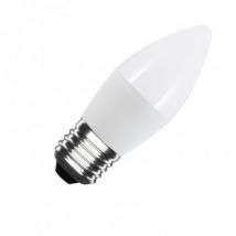 LED lamp E27 5W 400 lm C37 No Flicker Koel Wit 6000K - 6500K