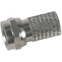 Mannelijke connector TELEVES Type F Coax kabel Verchroomd