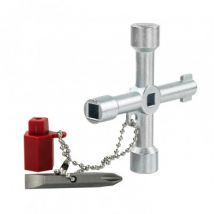 Universele sleutel met inzetstuk voor 2 schroevendraaiers GEF 400172 400172