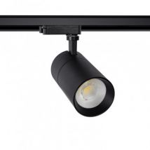 Spotlight New Mallet 20W LED Zwart Dimbaar No Flicker voor Eenfasige Rail (UGR 15) Helder Wit 4000K - 4500K