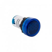 Verlichte Thermometer -25oC/+125oC Ø22mm MAXGE Blauw