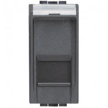Basis RJ-45 UTP CAT 6 1 Module BTicino Living Light L4279C6 Antracita