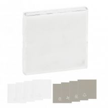 Knop met Labels voor Schakelmechanisme LEGRAND Niloé Step 864111 Wit