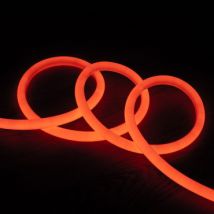 Neon LED Strip Rond Dimbaar Flexibel 360 220V AC 120 LED/m IP67 Oranje op Maat om de 100 cm Verschillende opties