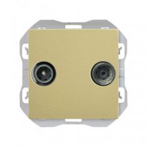Contactdoos TV+Sat Enkel SIMON 270 20000486 Brons