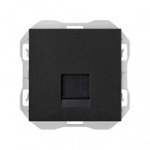 Afdekking voor contactdoos RJ45 SIMON 270 20000187 Mat Zwart