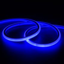 LED Neon Strip 7,5 W/m Dimbaar 220V AC 100 LED/m Halfrond 180o Blauw IP67 te knippen om de 100 cm Verschillende opties