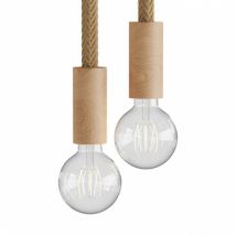 Hanglamp van hout outdoor Snake Eiva Creative-Cables SPL012CLS24-20 Madera