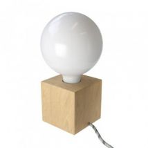 Tafellamp Hout Cubetto Creative-Cables ABWLEUTRD54 Natuurlijk