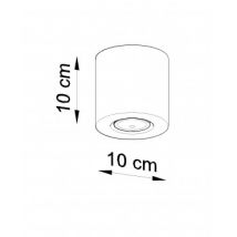 Plafondlamp Orbis Beton SOLLUX Grijs