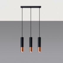 Hanglamp Loopez 3L Metaal SOLLUX Koper