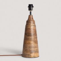 Tafellampvoet van Hout Rajesh ILUZZIA Natuurlijk