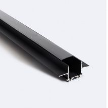 Eenfasige Magneetrail 25mm Super Slim inbouw 48V 1m Zwart