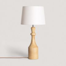 Tafellamp van Hout Marala ILUZZIA Blanco Viejo