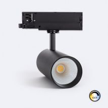 LED Rail Spot 30W Carlo CCT Selecteerbaar No Flicker Black 3-Fase Reguleerbaar (2700K-3000K-4000K)