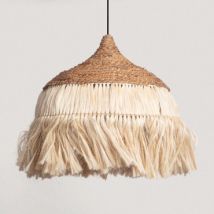 Hanglamp Rotan en Ramio Kempo Wari ILUZZIA Zwart