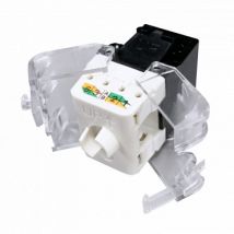 Conector Slim Vrouwelijk RJ45 UTP CAT6 tool-less OPENETICS 5822 Zwart