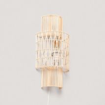 Wandlamp Gevlochten Papier Masego ILUZZIA Natuurlijk