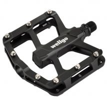 Wellgo B299 Cromoly Axle 2DU Flat MTB Pedals Black