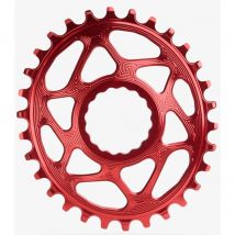 Absolute Black RaceFace Cinch Direct Mount Oval Chainring Red