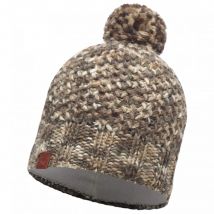 Buff Margo Knitted Hat Brown Taupe