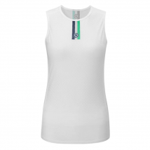 Chapeau Mesh Womens SL Base Layer Neck Stripe White