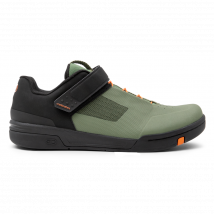 Crank Brothers Stamp SpeedLace Flat MTB Shoes Green/Black/Orange