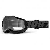100 Percent Strata 2 Youth MTB Goggles Black/Clear Lens