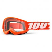 100 Percent Strata 2 Youth MTB Goggles Orange/Clear Lens