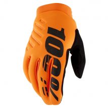 100 Percent Brisker Cold Weather MTB Gloves Fluo Orange