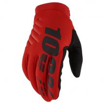 100 Percent Brisker Cold Weather MTB Gloves Red